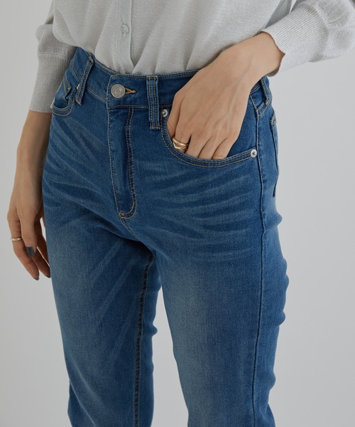 Jayro(ジャイロ)の「【魔法のスキニー】ストレッチデニムパンツ(デニムパンツ・レディース・ネイビー/ブルー・M/L)」の21枚目の写真
