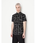 ARMANI EXCHANGE(アルマーニエクスチェンジ)の【A|X アルマーニ エクスチェンジ】グラフィックロゴプリント　半袖シャツ/SLIM