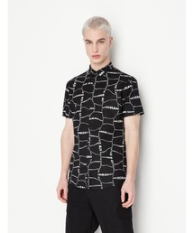 ARMANI EXCHANGE | 【A|X アルマーニ エクスチェンジ】グラフィックロゴプリント　半袖シャツ/SLIM(シャツ/ブラウス)