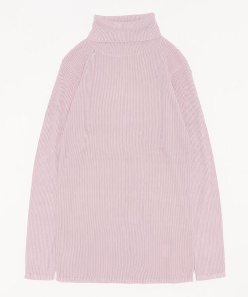 Samansa Mos2(サマンサ モスモス)の「【マシンウォッシャブル】リブタートルネックニット(ニット/セーター・レディース・パープル/オフホワイト/ブルー/チャコール・フリ-)」の4枚目の写真