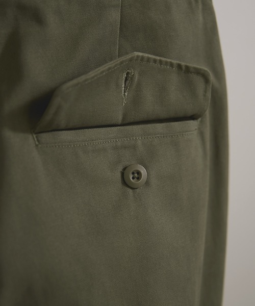 EMMA CLOTHES(エマクローズ)の「タックワイドシルエットグルカチノパンツ EMMA CLOTHES(チノパンツ・メンズ・ベージュ/ネイビー/ブラック/カーキ・S/M/L)」の11枚目の写真