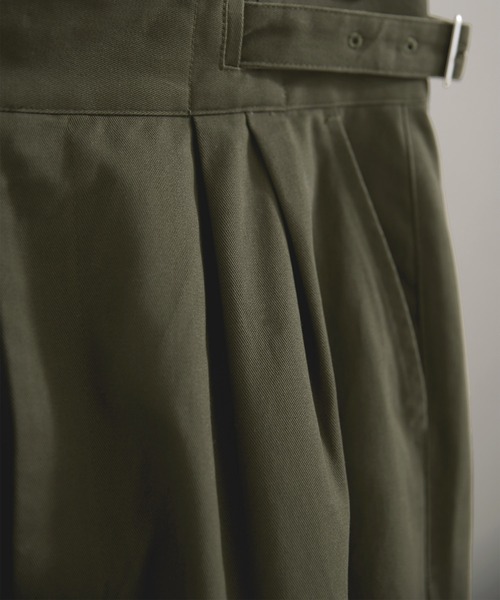 EMMA CLOTHES(エマクローズ)の「タックワイドシルエットグルカチノパンツ EMMA CLOTHES(チノパンツ・メンズ・ベージュ/ネイビー/ブラック/カーキ・S/M/L)」の16枚目の写真