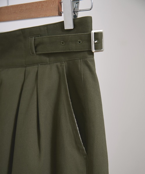 EMMA CLOTHES(エマクローズ)の「タックワイドシルエットグルカチノパンツ EMMA CLOTHES(チノパンツ・メンズ・ベージュ/ネイビー/ブラック/カーキ・S/M/L)」の18枚目の写真