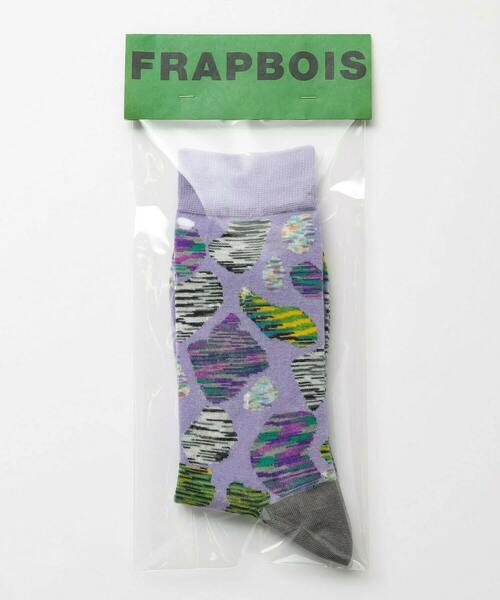 FRAPBOIS（フラボア）の「モザイクソックス（ソックス/靴下・レディース・ベージュ/パープル/ブラック・FREE）」の3枚目の写真