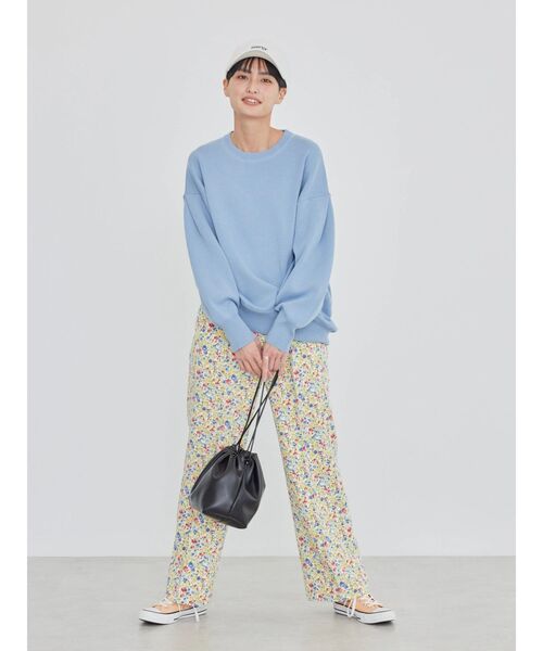 AMERICAN HOLIC（アメリカンホリック）の「袖タックニットプルオーバー（ニット/セーター・レディース・グリーン/イエロー/オフホワイト/サックスブルー・M/L）」の11枚目の写真