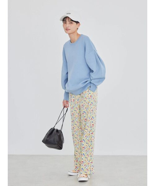 AMERICAN HOLIC（アメリカンホリック）の「袖タックニットプルオーバー（ニット/セーター・レディース・グリーン/イエロー/オフホワイト/サックスブルー・M/L）」の13枚目の写真