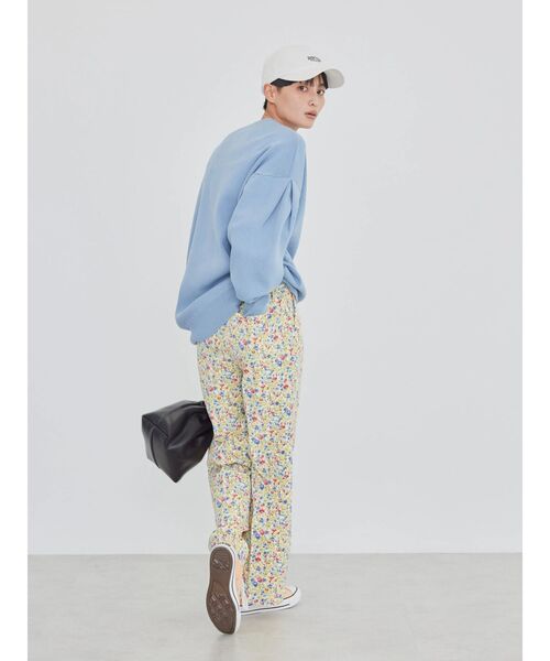 AMERICAN HOLIC（アメリカンホリック）の「袖タックニットプルオーバー（ニット/セーター・レディース・グリーン/イエロー/オフホワイト/サックスブルー・M/L）」の16枚目の写真