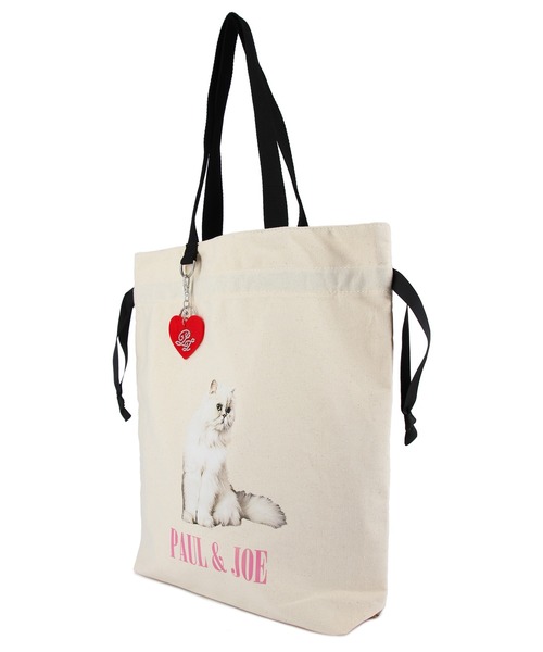 PAUL&JOE(ポールアンドジョー)の「PAUL & JOE ACCESSOIRES (ポール&ジョーアクセソワ) トートバッグ キャンバス・フォトプリント PJA-B823 ポールアンドジョー(トートバッグ・レディース・ブラック/アイボリー・FREE)」の10枚目の写真