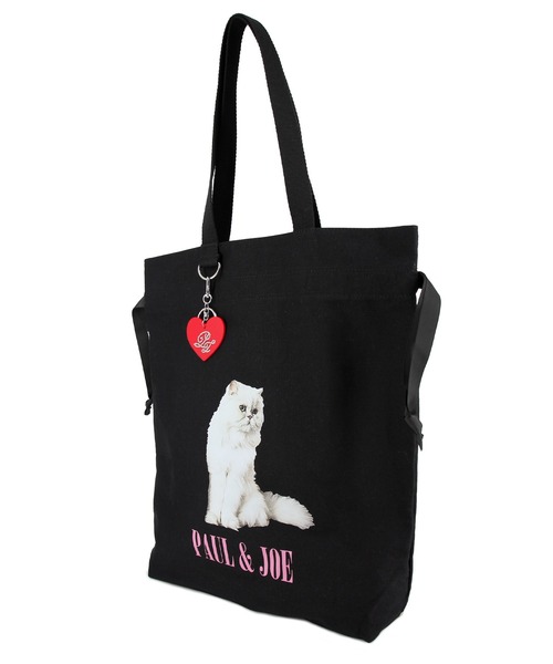 PAUL&JOE(ポールアンドジョー)の「PAUL & JOE ACCESSOIRES (ポール&ジョーアクセソワ) トートバッグ キャンバス・フォトプリント PJA-B823 ポールアンドジョー(トートバッグ・レディース・ブラック/アイボリー・FREE)」の15枚目の写真