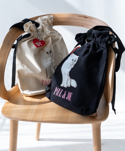 PAUL&JOE(ポールアンドジョー)の「PAUL & JOE ACCESSOIRES (ポール&ジョーアクセソワ) トートバッグ キャンバス・フォトプリント PJA-B823 ポールアンドジョー(トートバッグ・レディース・ブラック/アイボリー・FREE)」の22枚目の写真