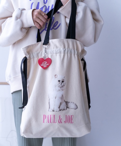 PAUL&JOE(ポールアンドジョー)の「PAUL & JOE ACCESSOIRES (ポール&ジョーアクセソワ) トートバッグ キャンバス・フォトプリント PJA-B823 ポールアンドジョー(トートバッグ・レディース・ブラック/アイボリー・FREE)」の17枚目の写真
