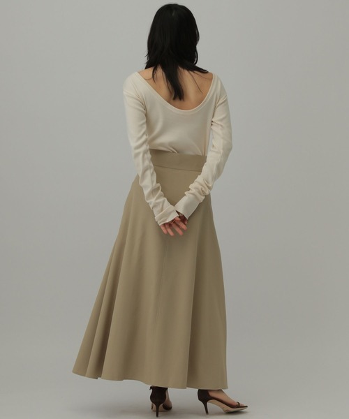 Chaos（カオス）の「Chaos(カオス)/セイロッテフレアスカート（スカート・レディース・ベージュ/ネイビー・36inch/38inch）」の6枚目の写真