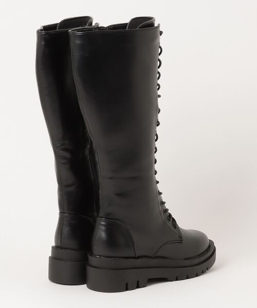 LibertyDoll(リバティードール)の「LibertyDoll/+5cm 軽量厚底 スクエアトラックソールロングブーツ(9090/9091)(ブーツ・レディース・ブラック系2/ダークブラウン系2/ホワイト系1/ブラック系1/アイボリー系1/アイボリー系2/ホワイト系2/ダークブラウン系1・M/S/42/40/L/LL/44/SS/41/43)」の12枚目の写真