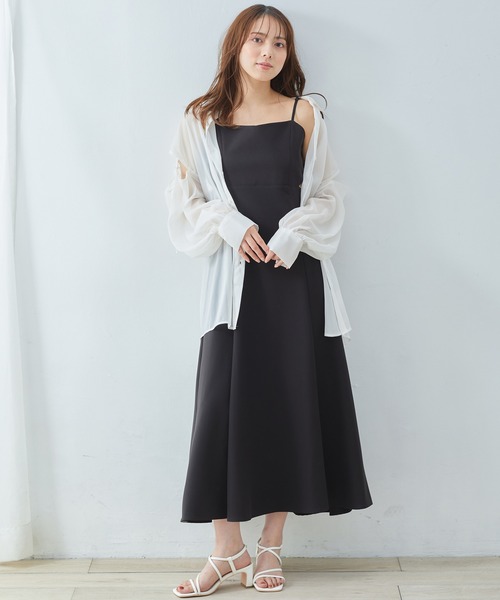 INGNI(イング)の「サイドカッティングフレアキャミワンピース(ワンピース・レディース・モカ/ブラック・M)」の19枚目の写真
