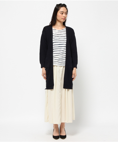 CIAOPANIC TYPY(チャオパニックティピー)の「ロングニットカーディガン(カーディガン/ボレロ・レディース・オフホワイト/グレー/ネイビー・FREE)」の4枚目の写真