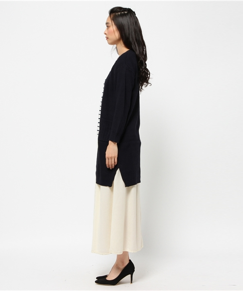 CIAOPANIC TYPY(チャオパニックティピー)の「ロングニットカーディガン(カーディガン/ボレロ・レディース・オフホワイト/グレー/ネイビー・FREE)」の5枚目の写真