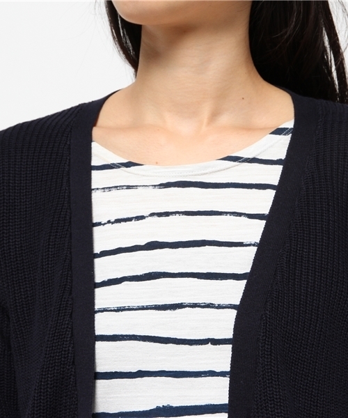 CIAOPANIC TYPY(チャオパニックティピー)の「ロングニットカーディガン(カーディガン/ボレロ・レディース・オフホワイト/グレー/ネイビー・FREE)」の7枚目の写真