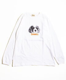《WEB限定サイズあり》《23SS新柄追加!!》【GLOSTER/グロスター】DOG&CAT 犬猫プリントロンT