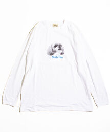 《WEB限定サイズあり》《23SS新柄追加!!》【GLOSTER/グロスター】DOG&CAT 犬猫プリントロンT