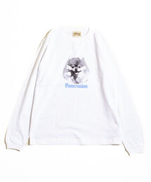 《WEB限定サイズあり》《23SS新柄追加!!》【GLOSTER/グロスター】DOG&CAT 犬猫プリントロンT