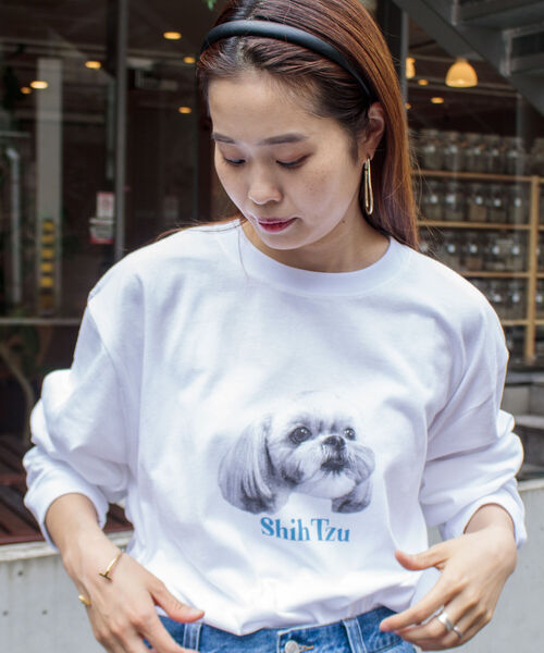 GLOSTER(グロスター)の「《WEB限定サイズあり》《23SS新柄追加!!》【GLOSTER/グロスター】DOG&CAT 犬猫プリントロンT(Tシャツ/カットソー・メンズ・ホワイト系その他/ホワイト系その他2/ホワイト系その他3/ホワイト系その他4/ホワイト系その他5/ホワイト系その他6・S/M/L/XL)」の8枚目の写真