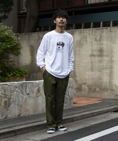 GLOSTER(グロスター)の「《WEB限定サイズあり》《23SS新柄追加!!》【GLOSTER/グロスター】DOG&CAT 犬猫プリントロンT(Tシャツ/カットソー・メンズ・ホワイト系その他/ホワイト系その他2/ホワイト系その他3/ホワイト系その他4/ホワイト系その他5/ホワイト系その他6・S/M/L/XL)」の12枚目の写真