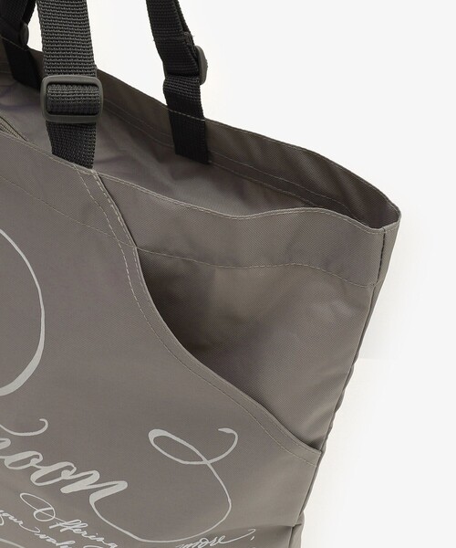 Afternoon Tea(アフタヌーンティー)の「スリットポケット付きロゴバッグL/ヴェロニカ・ハリム(エコバッグ/サブバッグ・レディース・ピンク/グレー・ONE SIZE)」の11枚目の写真