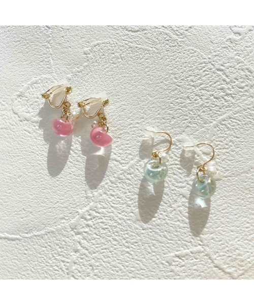 tone(トーン)の「【雨あがりの森】ティアドロップ・イヤリング(MA)(イヤリング・レディース・その他/ミント/ラベンダー/ピンク系その他/ブルー系その他・FREE)」の12枚目の写真