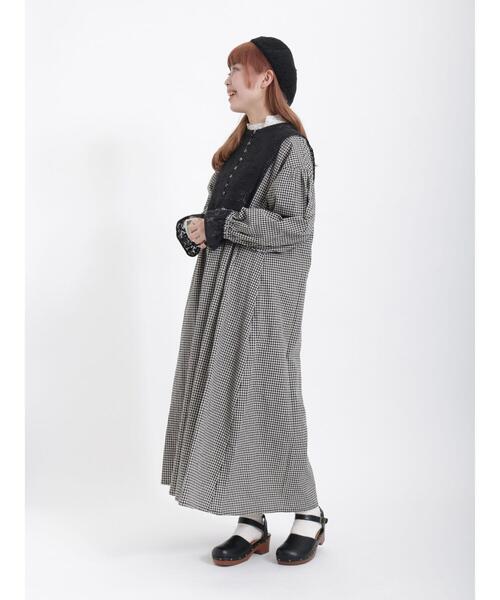 Samansa Mos2（サマンサ モスモス）の「透かし編みベレー帽（ハット・レディース・ブラック/ベージュ/モカ・ﾌﾘ-）」の22枚目の写真