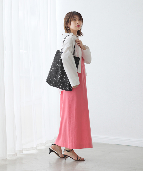 La TOTALITE(ラトータリテ)の「《追加》ドットトートBAG(トートバッグ・レディース・ネイビー/ブラック系その他/ブラック/ダークブルー・FREE)」の9枚目の写真