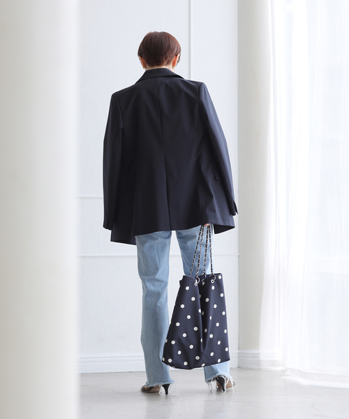 La TOTALITE(ラトータリテ)の「《追加》ドットトートBAG(トートバッグ・レディース・ネイビー/ブラック系その他/ブラック/ダークブルー・FREE)」の13枚目の写真