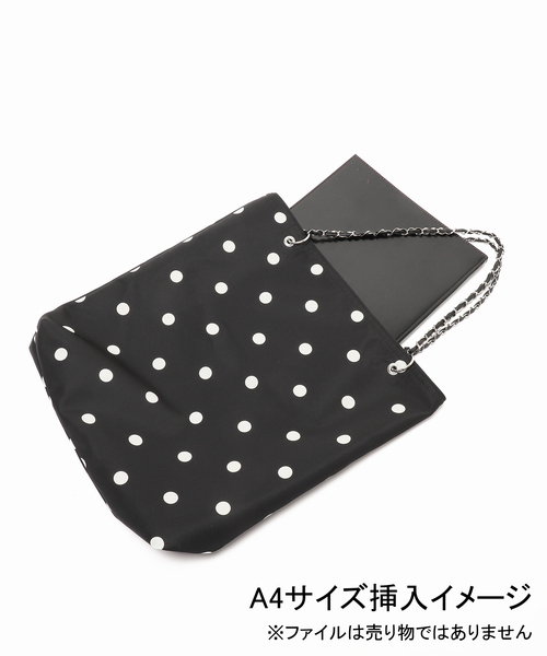 La TOTALITE(ラトータリテ)の「《追加》ドットトートBAG(トートバッグ・レディース・ネイビー/ブラック系その他/ブラック/ダークブルー・FREE)」の22枚目の写真