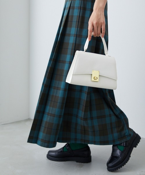 forksy.(フォルクシー)の「【forksy.】2wayワンハンドミニショルダーバッグ(ショルダーバッグ・レディース・ミント/ホワイト/ブラウン/ブラック・FREE)」の7枚目の写真