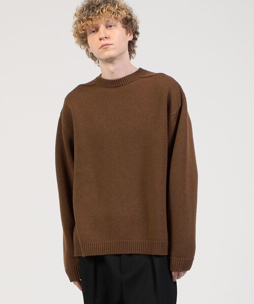 STUDIO NICHOLSON(スタジオニコルソン)の「■STUDIO NICHOLSON GUERNSEY JUMPER ウール プルオーバー(ニット/セーター・メンズ・ブラウン・S)」の2枚目の写真