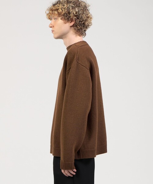 STUDIO NICHOLSON(スタジオニコルソン)の「■STUDIO NICHOLSON GUERNSEY JUMPER ウール プルオーバー(ニット/セーター・メンズ・ブラウン・S)」の4枚目の写真