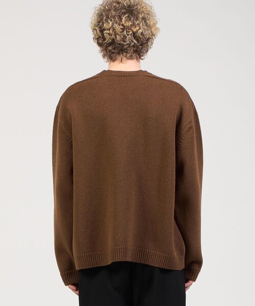 STUDIO NICHOLSON(スタジオニコルソン)の「■STUDIO NICHOLSON GUERNSEY JUMPER ウール プルオーバー(ニット/セーター・メンズ・ブラウン・S)」の5枚目の写真