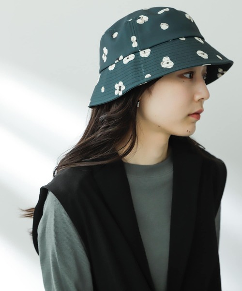 SENSE OF PLACE by URBAN RESEARCH（センスオブプレイスバイアーバンリサーチ）の「『ユニセックス』ボタニカルバケットハット（ハット・メンズ・ブルー/ライトベージュ/グリーン・ONE）」の3枚目の写真