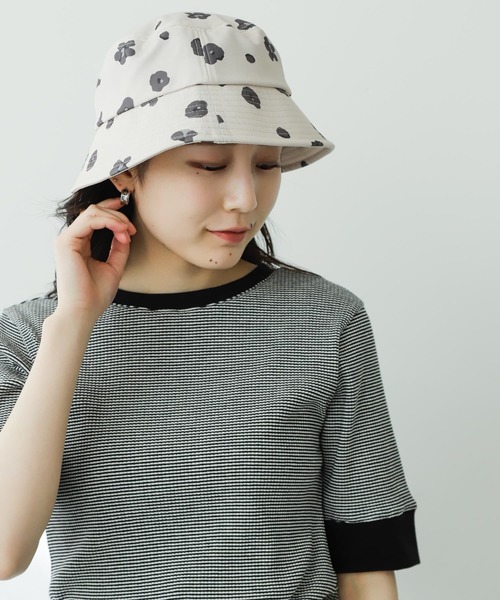 SENSE OF PLACE by URBAN RESEARCH（センスオブプレイスバイアーバンリサーチ）の「『ユニセックス』ボタニカルバケットハット（ハット・メンズ・ブルー/ライトベージュ/グリーン・ONE）」の4枚目の写真