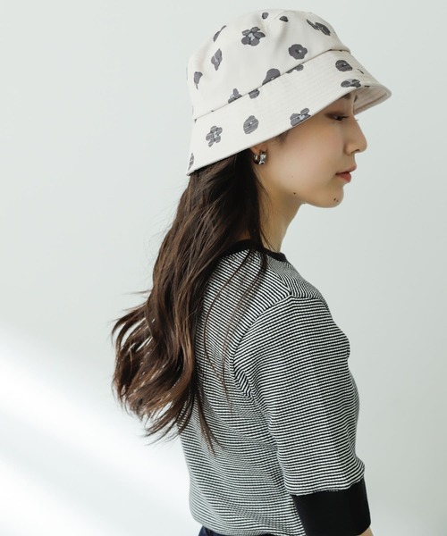 SENSE OF PLACE by URBAN RESEARCH（センスオブプレイスバイアーバンリサーチ）の「『ユニセックス』ボタニカルバケットハット（ハット・メンズ・ブルー/ライトベージュ/グリーン・ONE）」の10枚目の写真