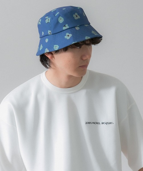 SENSE OF PLACE by URBAN RESEARCH（センスオブプレイスバイアーバンリサーチ）の「『ユニセックス』ボタニカルバケットハット（ハット・メンズ・ブルー/ライトベージュ/グリーン・ONE）」の5枚目の写真