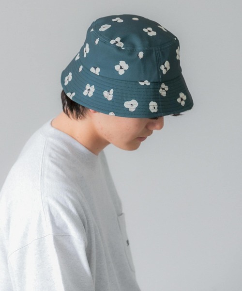 SENSE OF PLACE by URBAN RESEARCH（センスオブプレイスバイアーバンリサーチ）の「『ユニセックス』ボタニカルバケットハット（ハット・メンズ・ブルー/ライトベージュ/グリーン・ONE）」の19枚目の写真