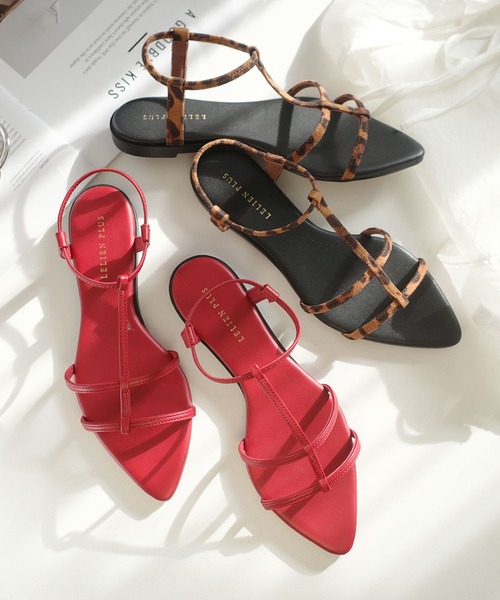 AmiAmi(アミアミ)の「【2025春夏再販!】Tストラップポインテッドトゥサンダル/ローヒール(サンダル・レディース・ブラック/ベージュ/アイボリー/グレイッシュベージュ/シルバー/ゴールド/ダークブラウン・LL/M/S/L)」の20枚目の写真