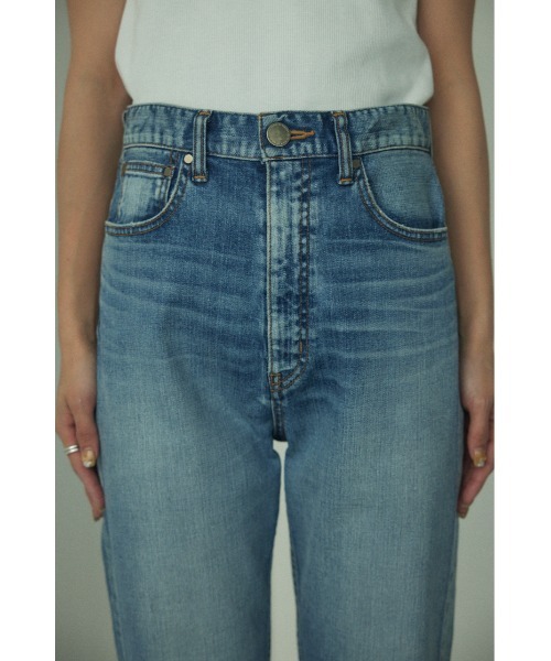 BLACK BY MOUSSY（ブラックバイマウジー）の「DRIP bd light blue Denim（ドリップブレンドライトブルーデニム）（デニムパンツ・レディース・ブルー・24inch/25inch/26inch/23inch）」の7枚目の写真
