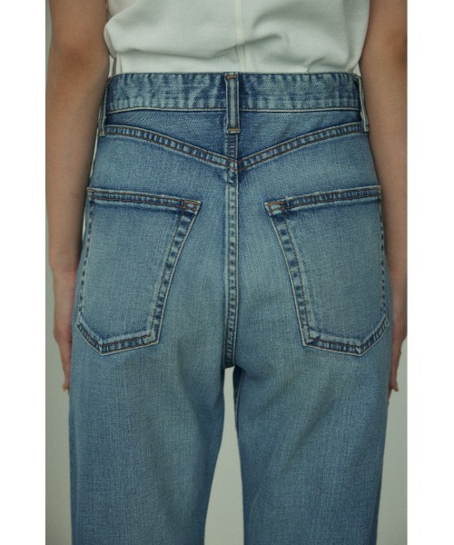 BLACK BY MOUSSY（ブラックバイマウジー）の「DRIP bd light blue Denim（ドリップブレンドライトブルーデニム）（デニムパンツ・レディース・ブルー・24inch/25inch/26inch/23inch）」の6枚目の写真