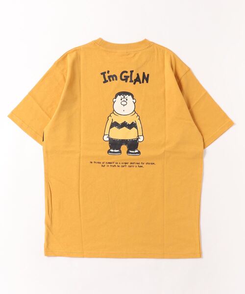 ALWAYS GOOD TIME(オルウェイズグッドタイム)の「【Doraemon/ドラえもん】ジャイアン 刺繍/プリント 半袖Tシャツ(Tシャツ/カットソー・メンズ・スミクロ/グレイッシュベージュ/オフホワイト/マスタード・M/L)」の6枚目の写真