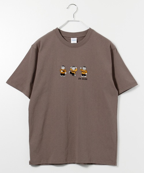 ALWAYS GOOD TIME(オルウェイズグッドタイム)の「【Doraemon/ドラえもん】ジャイアン 刺繍/プリント 半袖Tシャツ(Tシャツ/カットソー・メンズ・スミクロ/グレイッシュベージュ/オフホワイト/マスタード・M/L)」の12枚目の写真