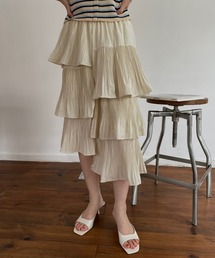 Miscere（ミスケーレ）の「◇ アシンメトリーフリルティアードスカート　GLAPA-006（スカート）」