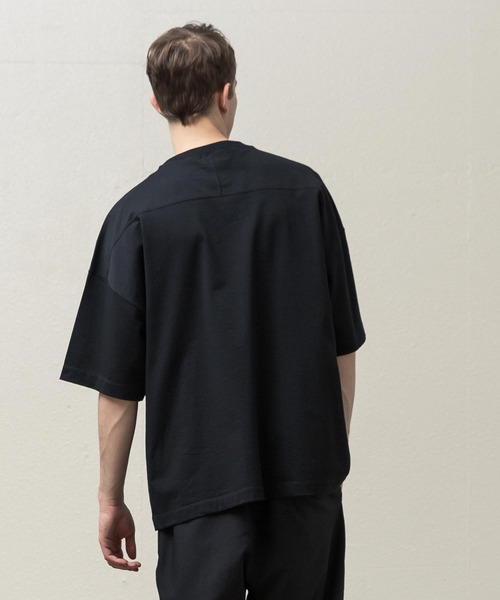 SLICK（スリック）の「ドロップショルダープリントTシャツ(Perspective)（Tシャツ/カットソー・メンズ・ホワイト/ブラック・1/2/3）」の11枚目の写真