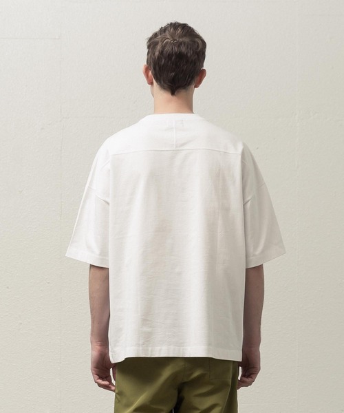 SLICK（スリック）の「ドロップショルダープリントTシャツ(Perspective)（Tシャツ/カットソー・メンズ・ホワイト/ブラック・1/2/3）」の3枚目の写真