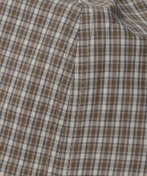 green label relaxing（グリーンレーベルリラクシング）の「GLR TWO TONE チェック キャップ（キャップ・メンズ・オフホワイト/ブラック/ベージュ・FREE）」の11枚目の写真